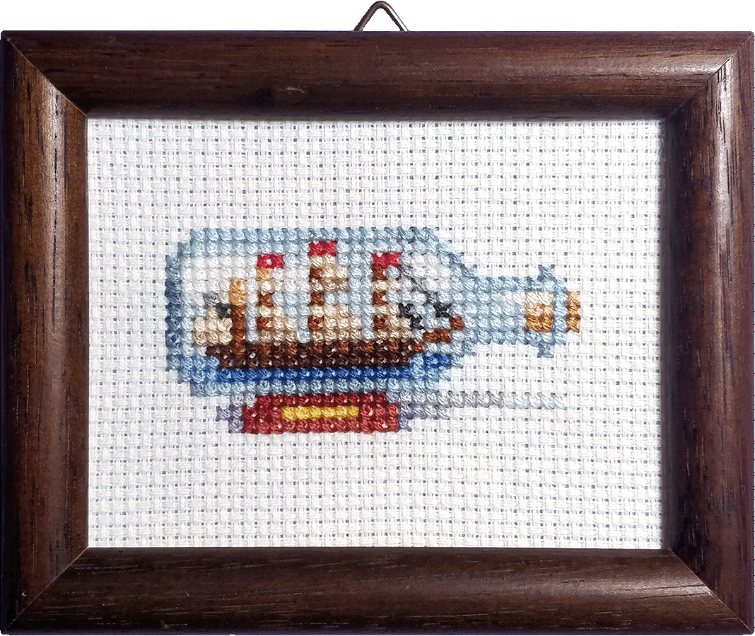 Flaschenschiff Stitch